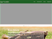 Tablet Screenshot of ligayucatan.org.mx